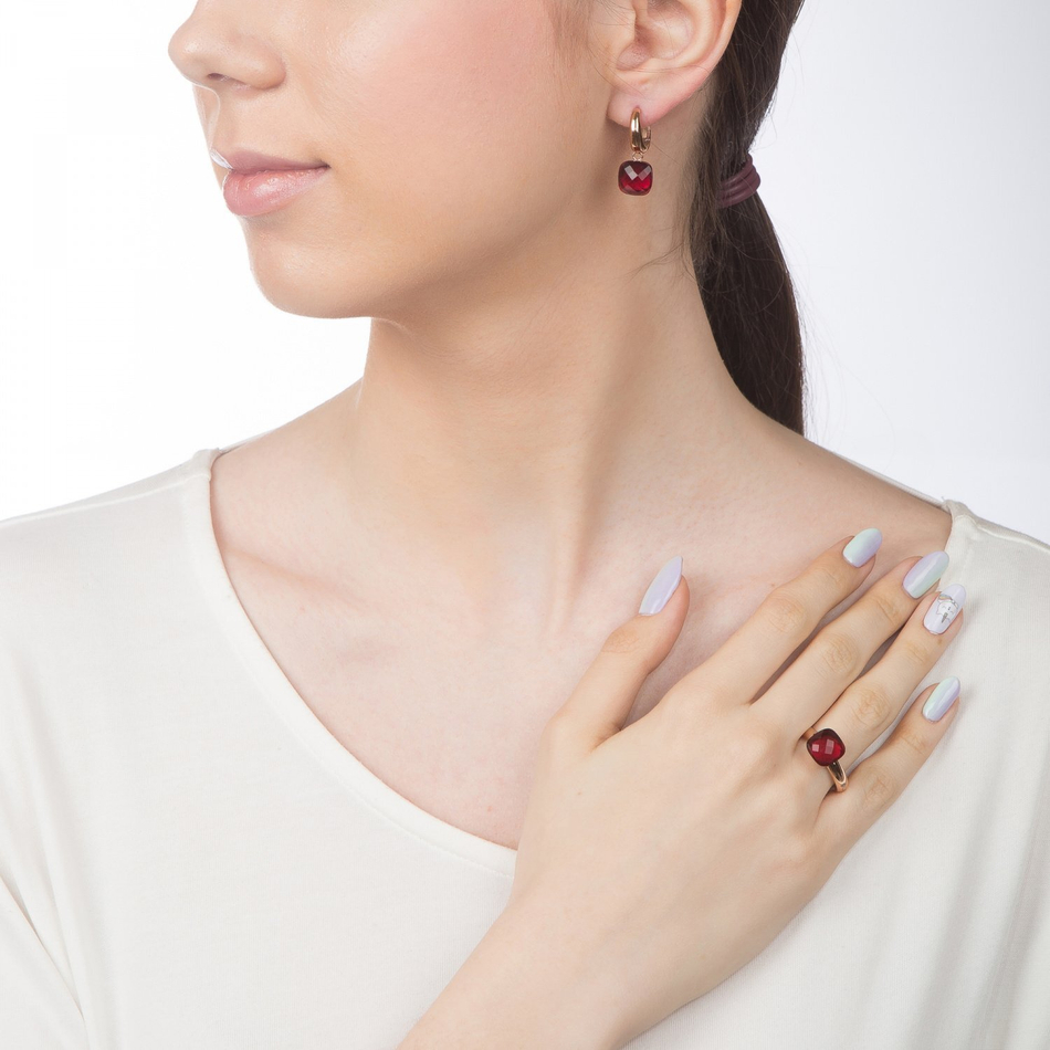 Кольцо Qudo Firenze ruby 16.5 мм 610213/16.6 R/RG