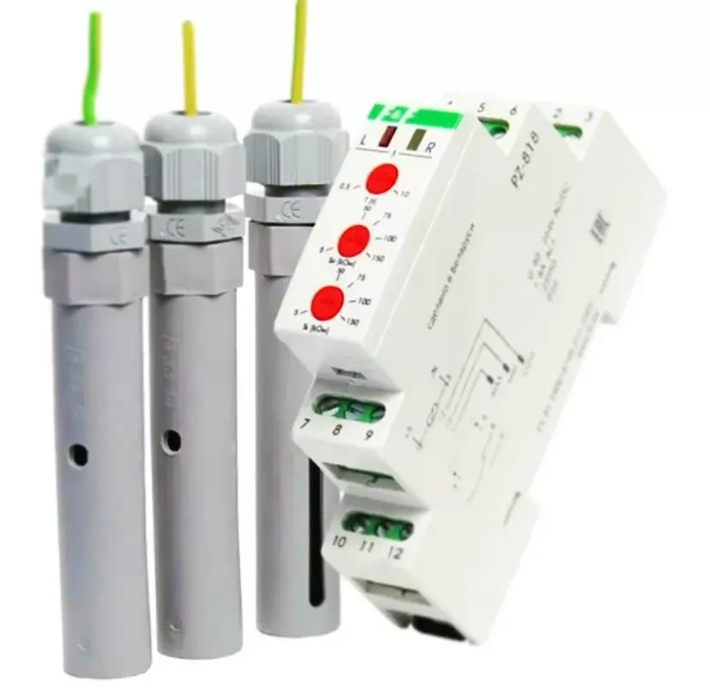Реле контроля уровня жидкости PZ-818 8А 1NO/NC (двухуровн., выбор режима работы, датчик в комплекте PZ2)