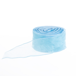 Лента органза (2,5 см*9,14 м) Нежная грация, Голубой, 1 шт., 6233988