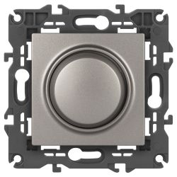 Светорегулятор ЭРА Elegance 14-4101-16 поворотно-нажимной, 400ВА 230В, титан