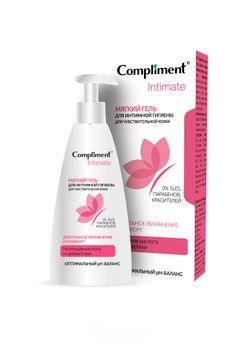 Compliment Intimate Мягкий гель для интимной гигиены для чувствительной кожи, 250мл