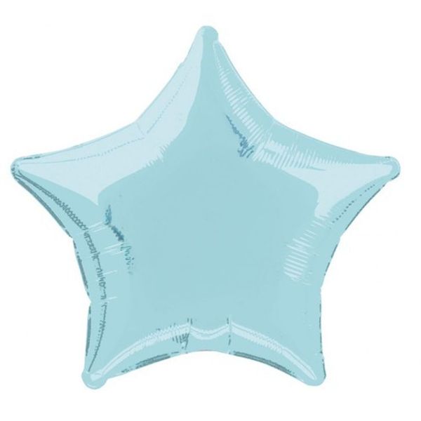 Звезда из фольги голубая (46 см)
