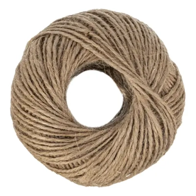 Шпагат джутовый, 1мм, L 140м. 2-ниточный, Россия// Сибртех