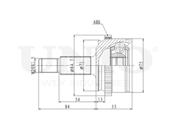 ШРУС внешний UNIO CVJ-20240