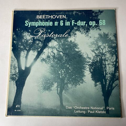 Винтажная виниловая пластинка LP Beethoven Бетховен, Das Orchestre National, Paris Paul Kletzki Symphonie Nr 6 In F Dur, Op. 68 Pastorale (Германия 1962)