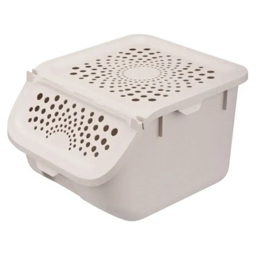 Контейнер для хранения овощей «Econova», цвет светло-бежевый, 27.5*24*17.5см / 7.8л