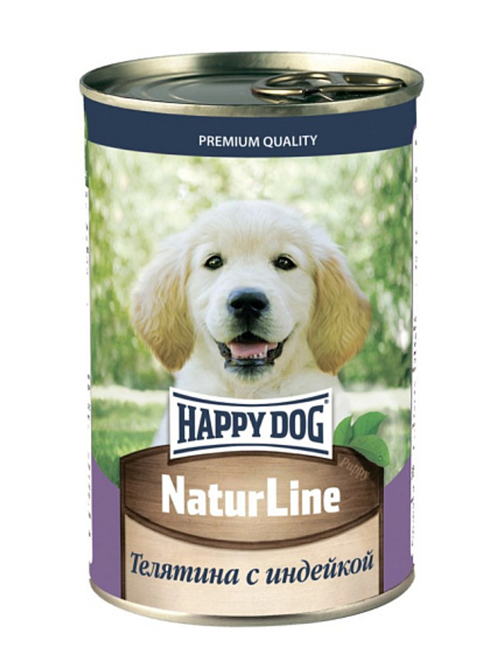 HAPPY DOG Консервы для щенков Телятина с индейкой, 410 г