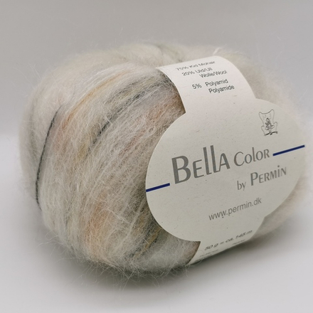 Пряжа для вязания Bella Color 883150, 75% мохер, 20% шерсть, 5% полиамид (50г 145м Дания)