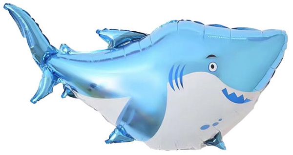 Шар фигура Акула голубая 97см