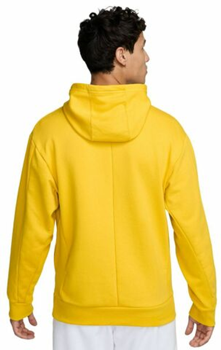 Мужская теннисная кофта Nike Court Fleece Tennis Hoodie - желтый