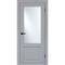 Цена на Межкомнатная дверь эмалит Классик 2 светло-серая остеклённая Купить Межкомнатная дверь эмалит Классик 2 светло-серая остеклённая