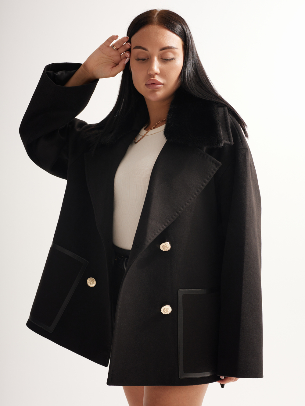 Пиджак демисезонный из кашемира бренда Di"Anna