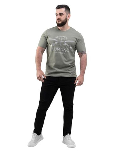 Футболка для рыбалки Helios Hunting, олива, S