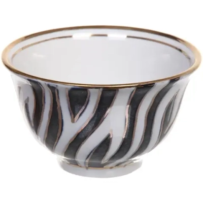 Пиала средняя 225мл «Атлас» с позолотой 10,5*6,2см