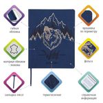 Дневник 1-11 класс 48 л., обложка кожзам (гибкая), термотиснение, фольга, BRAUBERG, "МЕДВЕДЬ", 105969