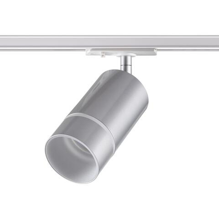 370779 PORT NT21 250 серебро Светильник трековый однофазный трехжильный IP20 GU10 9W 235V ELINA