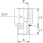 Соединение PFE BSP 1" BSP 1.1/2"