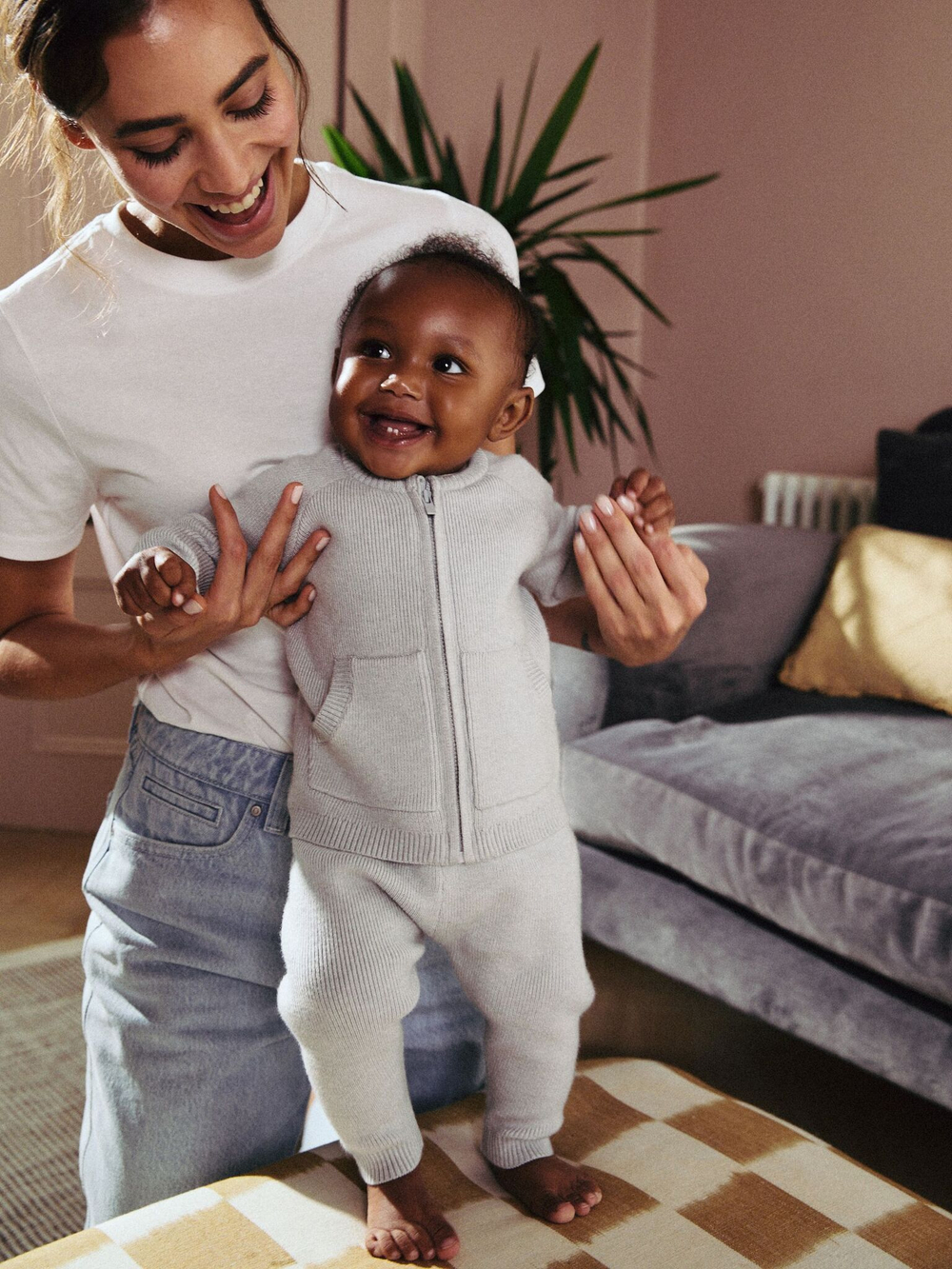 Комплект из трех предметов Next N22-284, Светло-серый, Молочный