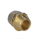 Муфта МП латунь никель обжим Дн 20х1/2" НР ГОСТ 32415-2013 7001 Aquasfera 7001-03