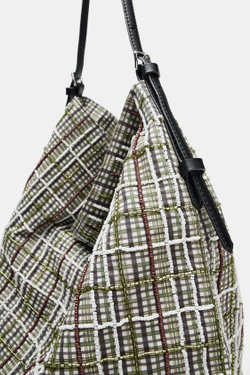 ZARA СУМКА-ТОУТ С БЛЕСТЯЩЕЙ АППЛИКАЦИЕЙ, ЗЕЛЕНЫЙ