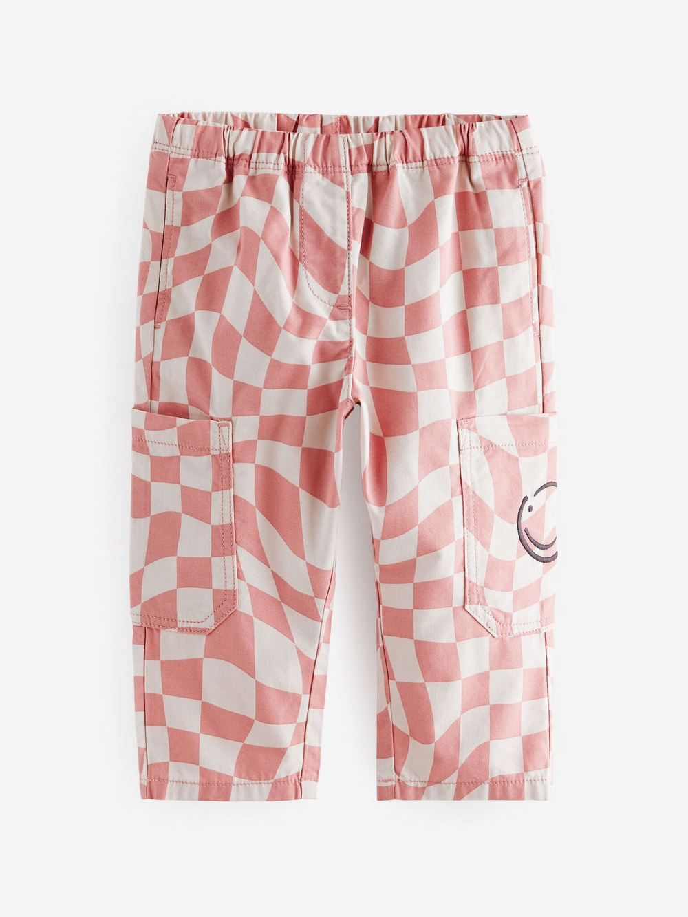 Брюки для девочки Next N98-383, Розовый, Белый