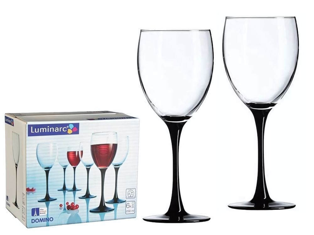DOMINO Набор фужеров для вина 6шт 250мл (01071)