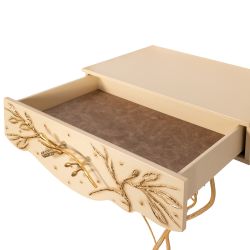 Консоль Oliva Branch (Олива Бранч) Айвори Мраморное золото