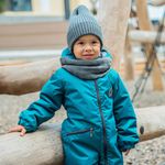 Шапка тыква из смесовой шерсти однослойная "Графит"