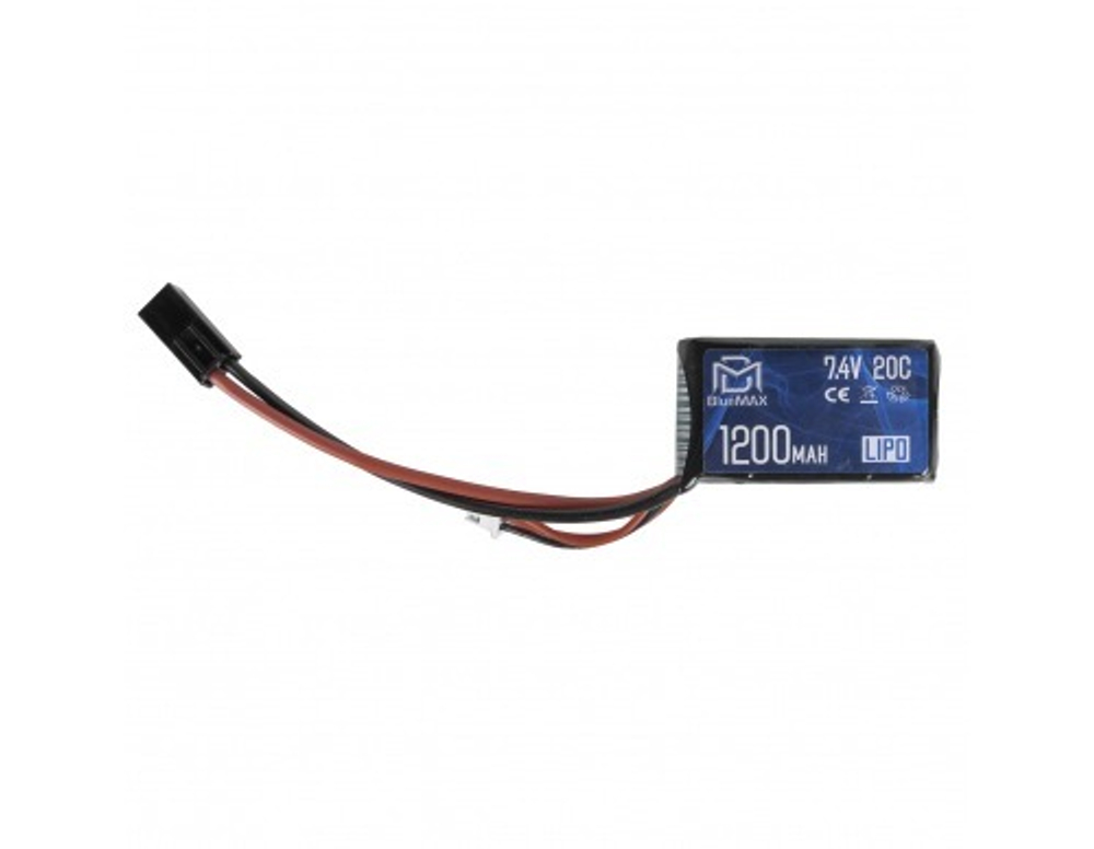 Аккумулятор BlueMax Li-Po 7.4-1200mah 20C Box (T-кон)