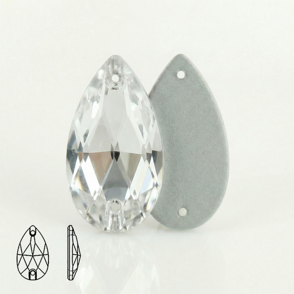 Стразы капля (Pear/Teardrop) Crystal