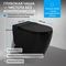 Унитаз ABBER Bequem AC1115PMB приставной черный матовый с импульсным смывом