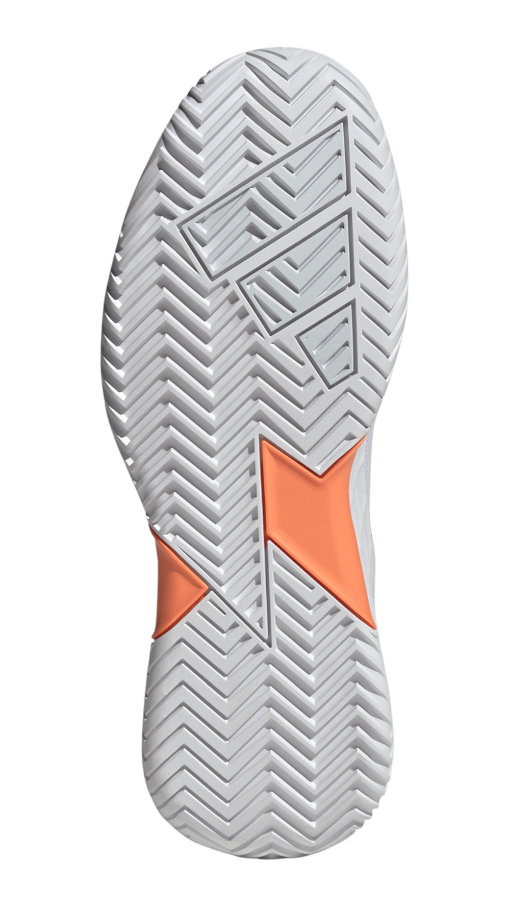 Женские теннисные кроссовки Adidas Defiant Speed 2 W - cloud white/halo blue/beam orange