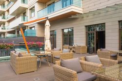 "Капучино" кресло из искусственного ротанга, цвет соломенный