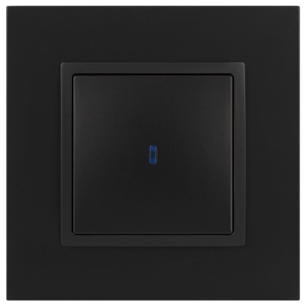 Выключатель ЭРА Elegance 14-1102-05 с подсветкой 10АХ-250В IP20 антрацит