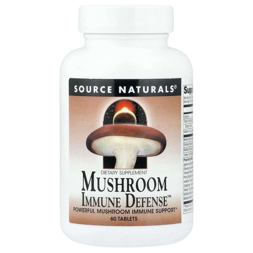 Source Naturals, Mushroom Immune Defense™, 60 таблеток