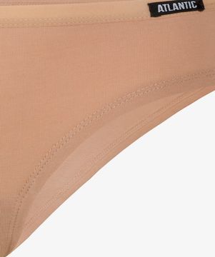 Женские трусы бикини (3шт)  3LP-194, черный + темно-бежевый + пудровый