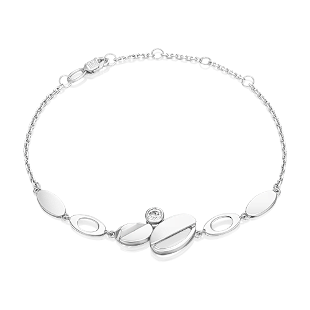 Браслет из белого золота c натуральным топазом white Артикул: 05-0747-00-201-1120