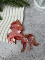Новогодняя елочная игрушка Лошадь Огненная