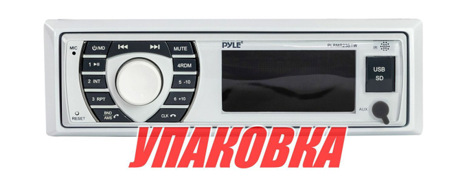 Морская магнитола 1DIN PYLE PLMR23BTW (упаковка из 4 шт.)