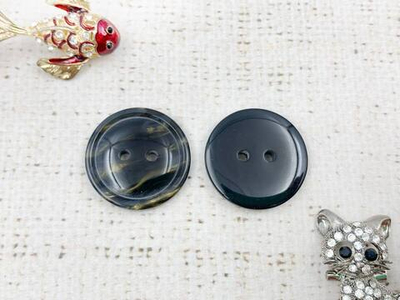 Пуговицы, d 2,8 см, чёрный