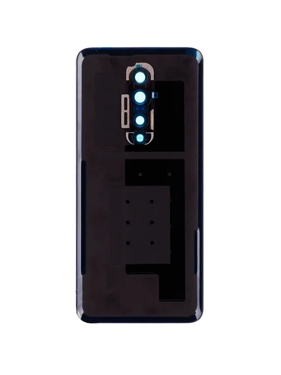 Задняя крышка для OnePlus 7 Pro синяя матовая (Nebula Blue) со стеклом камеры