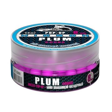 Бойлы насад. плав. Sonik Baits 8мм PLUM MICRON Fluo Pop-ups 50мл