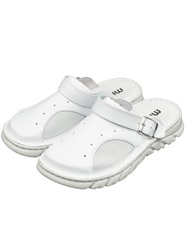15 | "Kina" | Белые женские медицинские сабо натуральная кожа