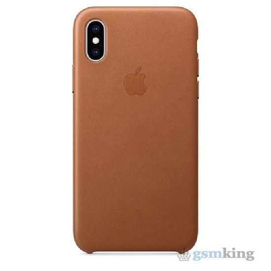 Leather Case iPhone X/XS Saddle Brown (Золотисто-коричневый)