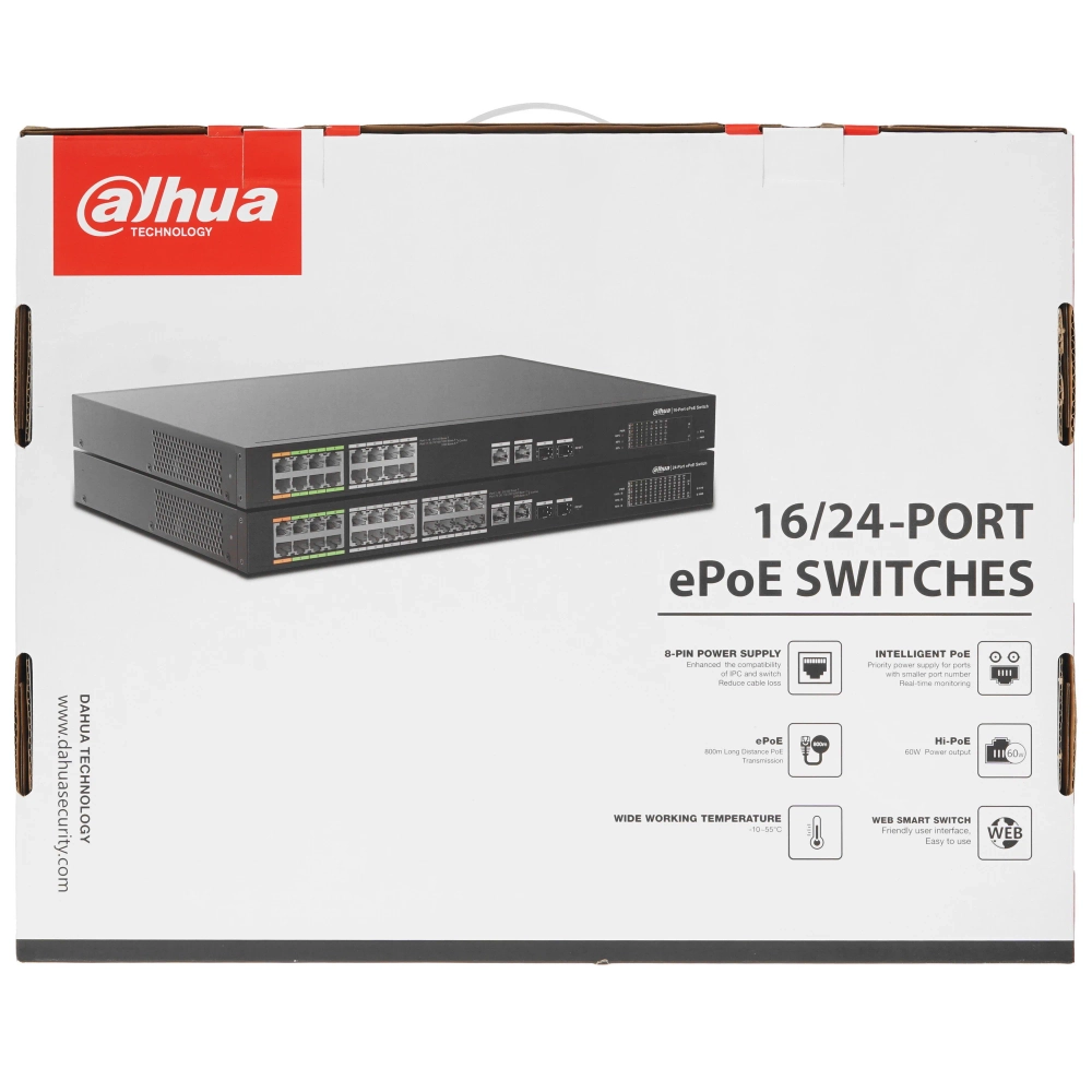 Коммутатор Dahua DH-LR2218-16ET-240