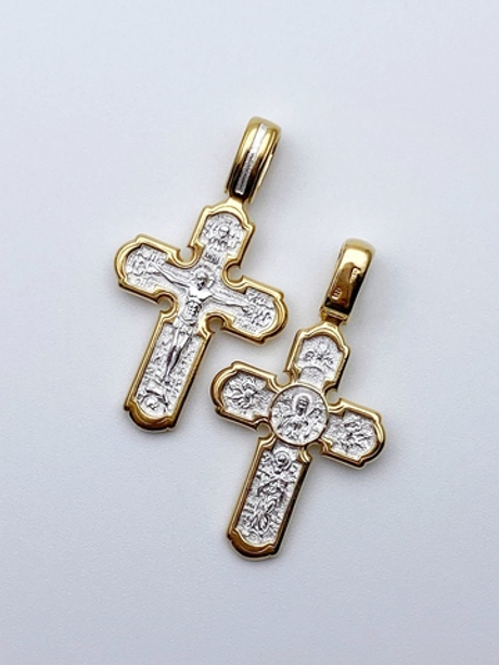 Крест из серебра/Позолота/Знамение