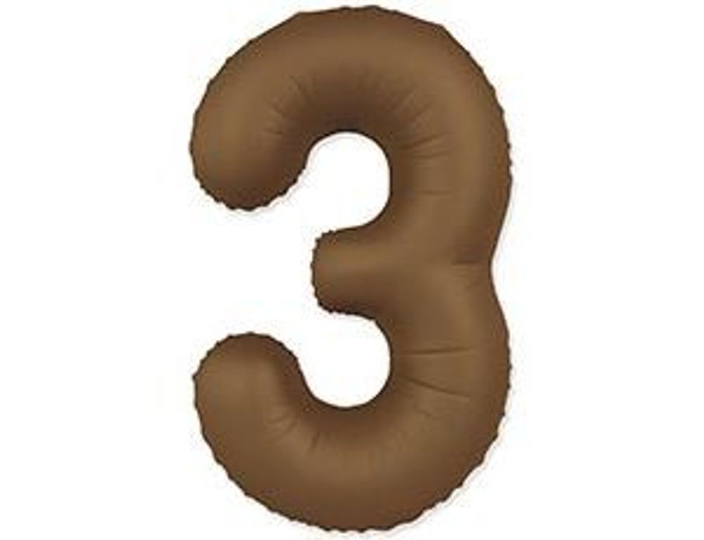 Ф ЦИФРА 3 40" SLIM Choco Brown