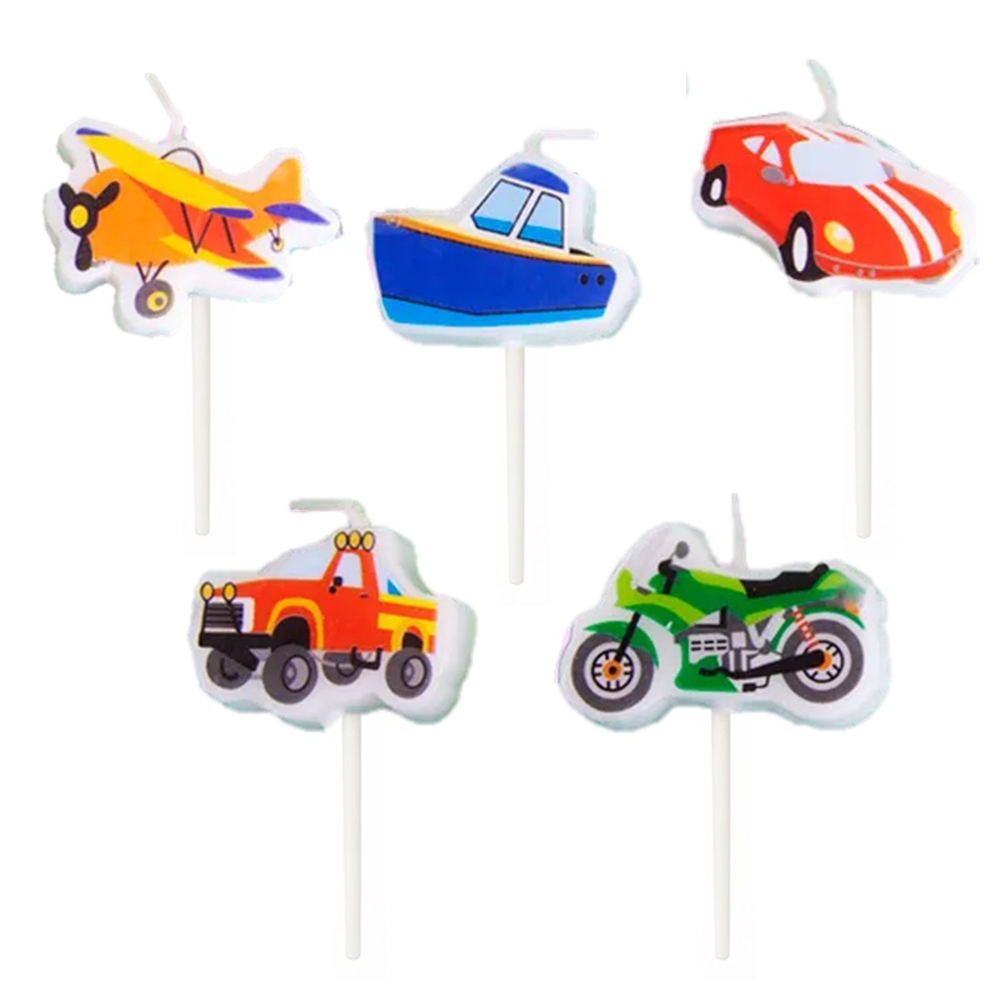 Свечи фигурные «Техника» 7,5 см, 5 шт