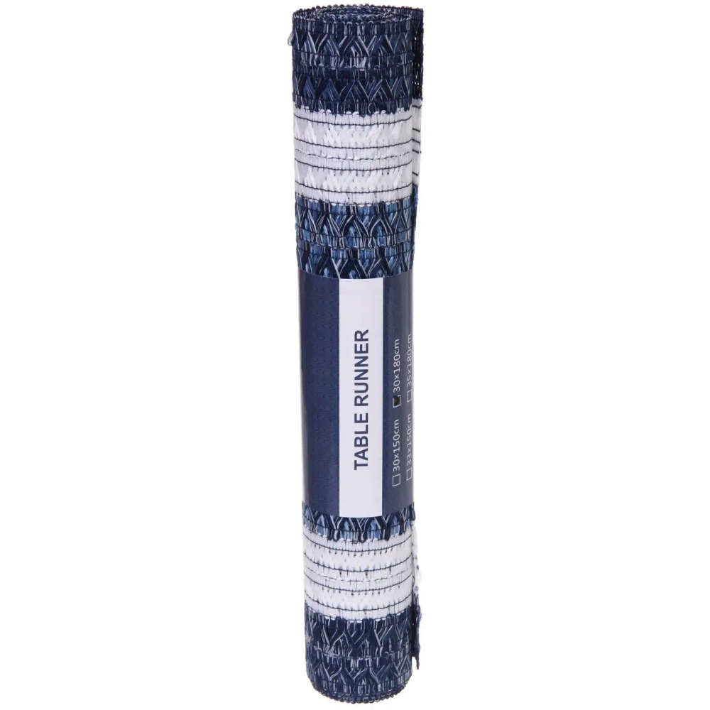 Салфетка-дорожка на стол 30*180см синяя