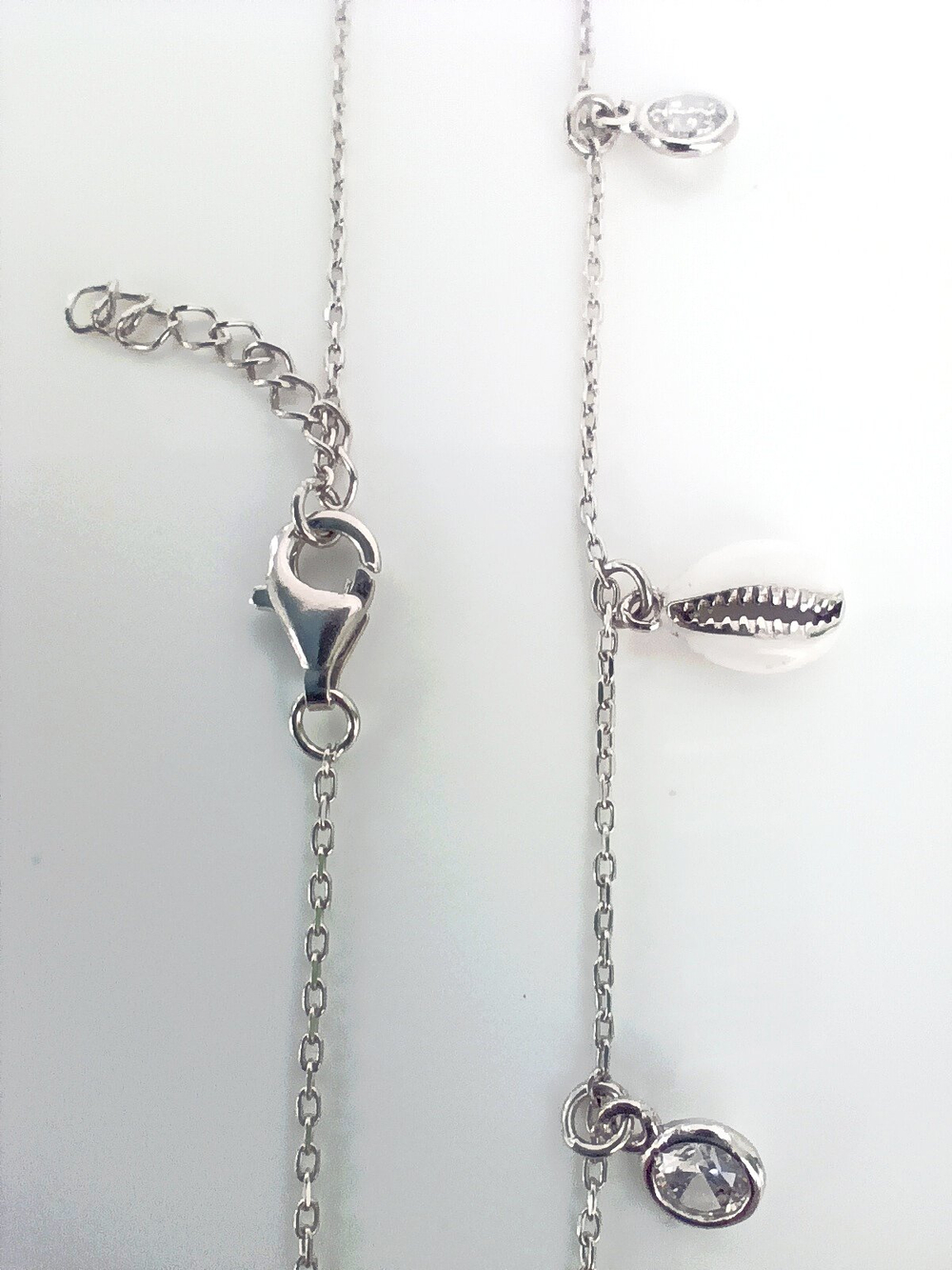 Браслет с эмалью и цирконом Эстерелла, серебро 925*, родирование/Ф